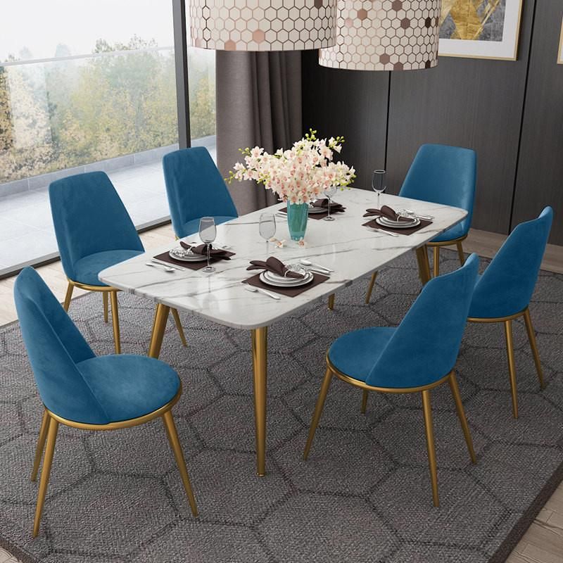 Wholesale Modern Home Furniture Restaurant Furniture Velvet Golden Dining Chair