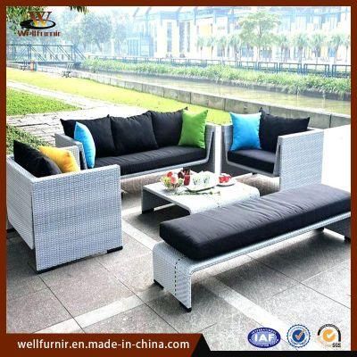 PE Rattan Popular Outdoor Furniture Combination Sofa Sate (WF-127)