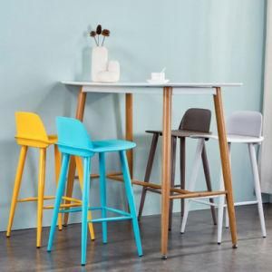 Modern Hotel Furniture Simple Plastic High Chair Barstool