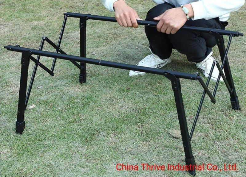 Portable Rolled Aluminum Folding Table Picnic Camping Barbecue with Carrying Bag