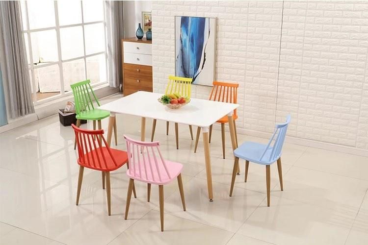 Wholesale High Back Armless Restaurant Home Europe Design Plastic Side Dining Chair