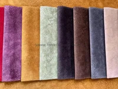 Sofa Fabric 100% Polyester Micro Suede Fabric