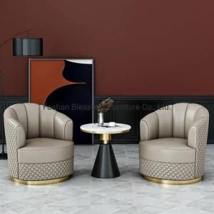 Home Furniture Round Chair Luxury Italian Style Sofa Chair