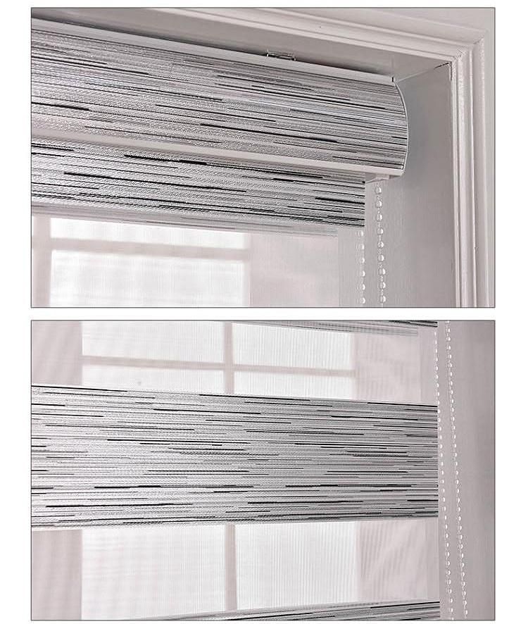 Soft Smooth Fabric Roller Windows Blinds Zebra Roller Blinds