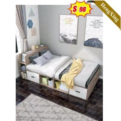 Best Quality Home Hotel Bedroom Furniture Set MDF Wooden Double King Bed Wall Children Kids Bed (UL-20BC027)
