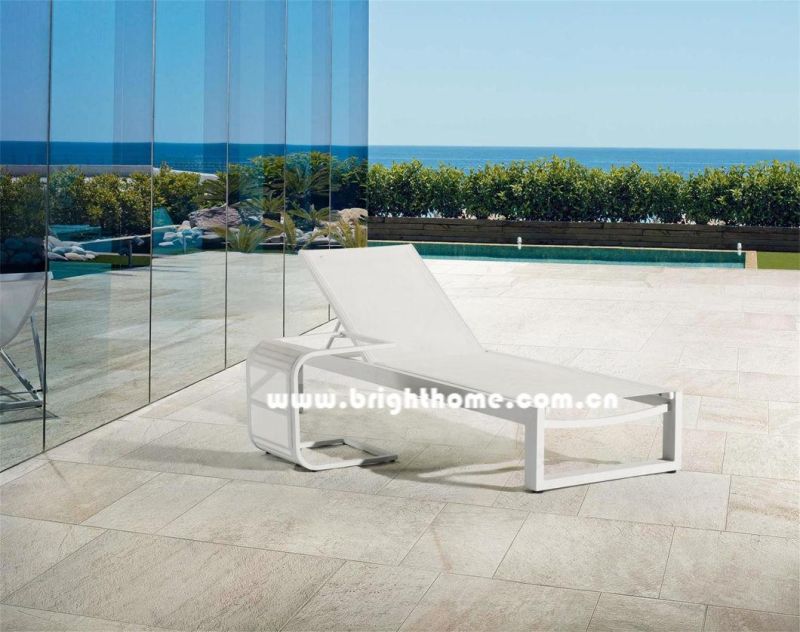 Aluminum Sun Lounger Chaise Bed Beach Chair Outdoor Furniture