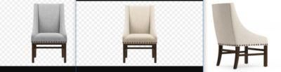 Kvj-7125 Durable Beige Strong Fabric Wooden Dining Chair