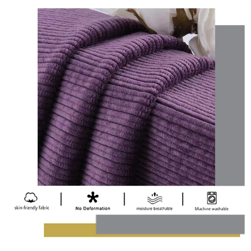 Wholesale Customized 12W Cotton Spandex Stretched Corduroy Velvet Textile Fabric for Garments Sofa Home Textile