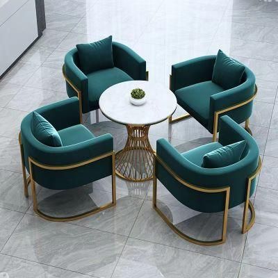 Soft Velvet Dining Chairs with Stainless Steel Frame