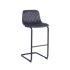 Hot Sale High Kitchen Beauty Stools Velvet Fabric Bar Chairs with Metal Legs