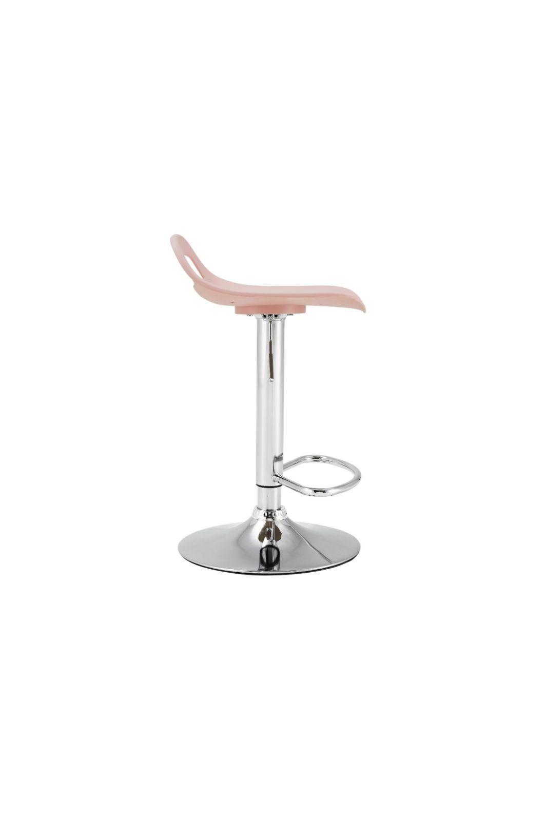 Nordic Modern Design Stainless Steel Legs PP Plastic Seat High Bar Chair