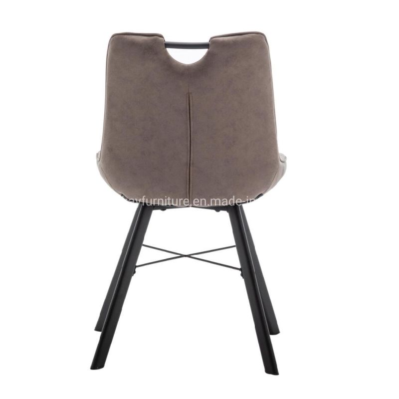 Wholesale Design Dining Room Furniture Nordic Velvet Modern Luxury Dining Chairs with Metal Legs Black Gold