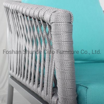 Elegant and Modern Patio Synthetic Rope Bar Stools Resin Outdoor Sofa Bar Furniture