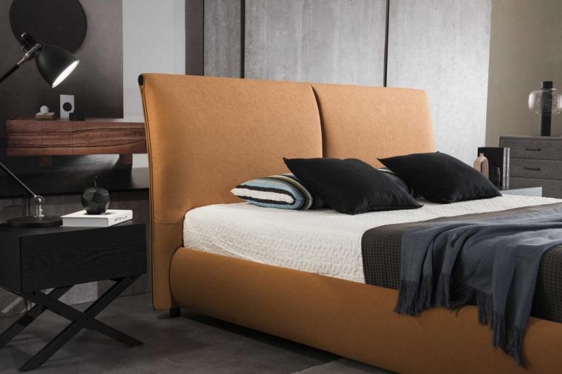 Home Furniture Bedroom Furniture Sets King Bed Wall Bed for Villa Gc2015