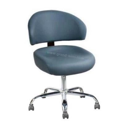 Cheap Movable Wheels PVC Leather Dealer Chair for Casino