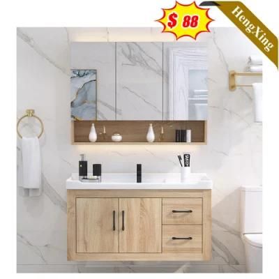 Factory Made Bathroom Furniture Wallmounted Wood Storage Cabinet Bathroom Vanity Cabinet with Mirror (UL-9NE0029)