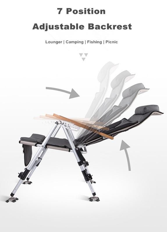 Adjustable Zero Gravity Lounge Fishing Recline Moon Camping Chair