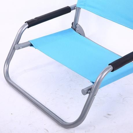 Hot Selling Outdoor Chaise Lounge Chair for Beach, Folding Beach Chair with Lower Seat and Back