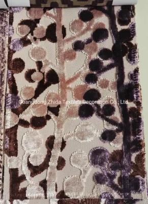 Textile Polyester Cotton Cut Velvet Upholstery Pillow Fabric