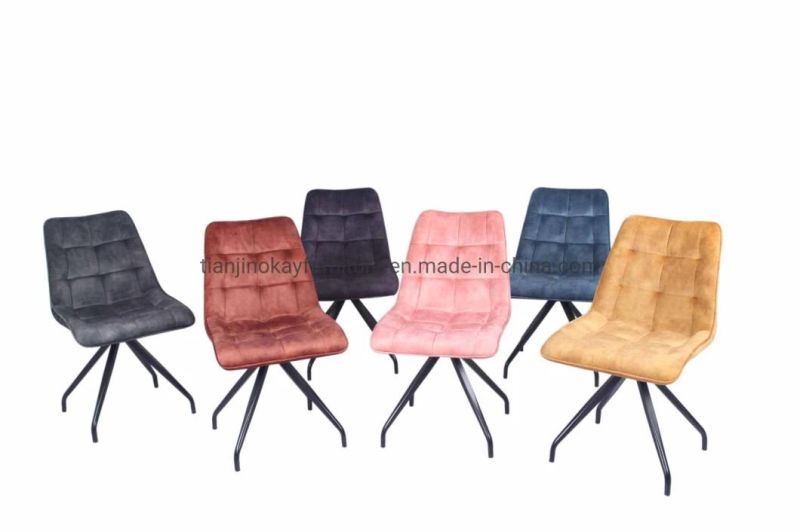 Fabric Chair Home and Hotel Furniture Chair Factory Supply Dining Chair with Kd Leg