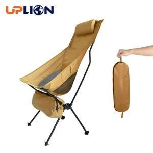 Uplion Wholesale OEM Custom Logo Lightweight Outdoor Portable Metal Reclining Aluminum Beach Folding Camping Chair