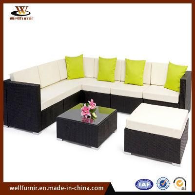 Modern Rattan Cube Set Table Outdoor Dining Sofa Set (WFD-07G)