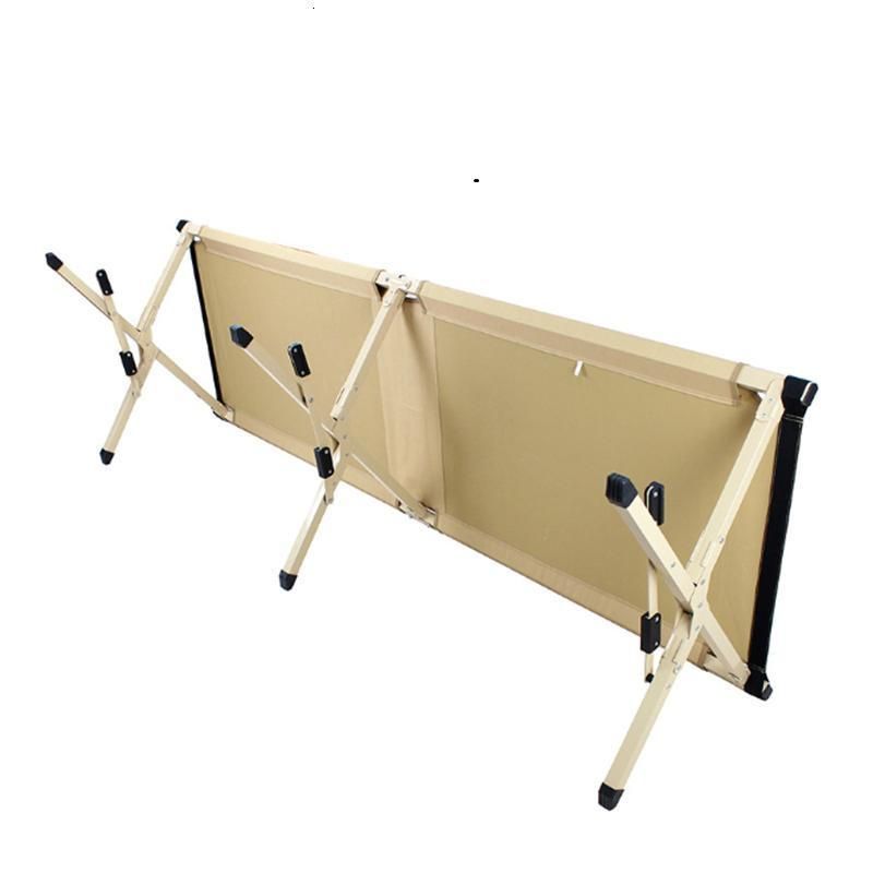 Desert Military Style Camping Bed Military Camp Bed Aluminum Frame Steel Feet 150kg Army Camping Bed