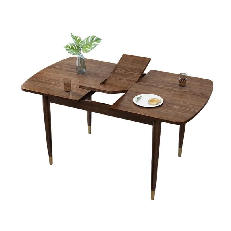 All Solid Wood Nordic Stretch Table Ash Wood Retractable Dining Table Household Simple Log Adjustable Dining Table 0034