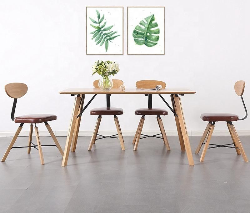 Furniture Modern Furniture Table Home Furniture Wooden Furniture Dining Room Furniture Modern Luxury Dinner Room Table Wood Set 6 Chairs for Dinner
