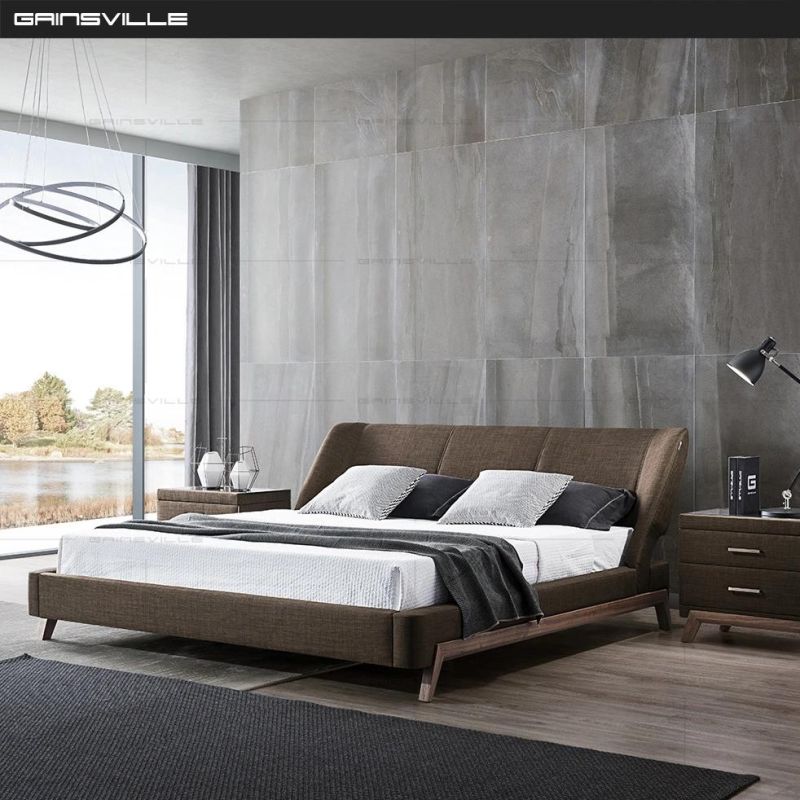 Modern Home Furniture Solid Wood Luxury House King Size Bed for Bedroom Furniture