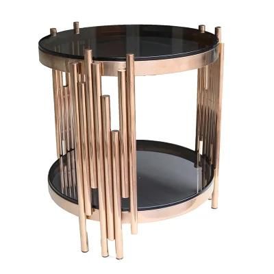 Creative Metal Frame Base Coffee Table Home Furniture Furnishing with Soft Fabric Top