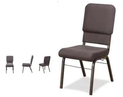 Professional Manufacturer of Charcoal Fabric Metal Church Worship Auditorium Chair