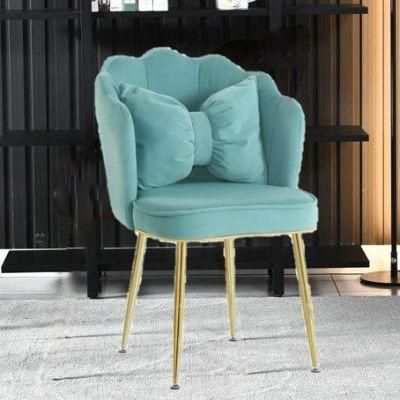 French Sofa Chair Metal Frame Upholstered Seats Fabric Chair