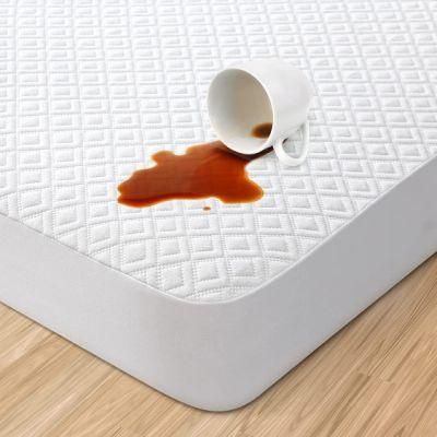 Premium Mattress Protector Polyester Fabric Waterproof &amp; Ultra Soft Protector Cover Breathable Noiseless Bed Mattress Pad