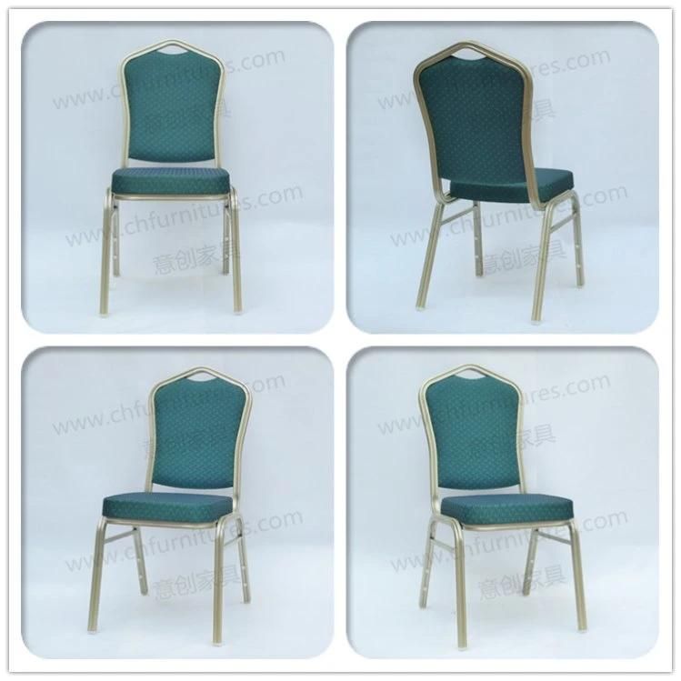 Stacking Aluminum Iron Steel Metal Hotel Wedding Dining Banquet Chair Yc-Zg86-9