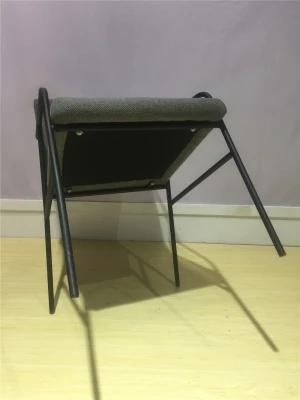Manufactory Modern Fabric Metal Leg Dining Room Dining Chair