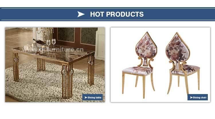 Wedding Furniture Luxury Flower Shape Wedding Chair Banquet Chair with Fabric