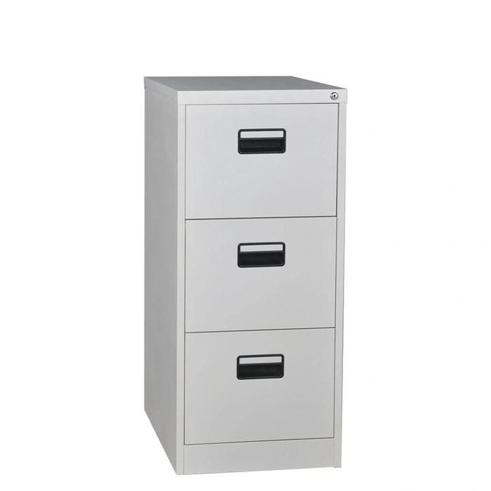 Office Filing Cabinet Locking Steel Drawer 4 Card Box Storage Vertical Desk Side Hanging File Cabinet