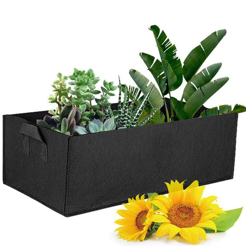 Rectangle Breathable Plant Grow Bag Garden Fabric Raised Bed Vegetable Flower Planting Container Seedling Grow Bag Wyz16027