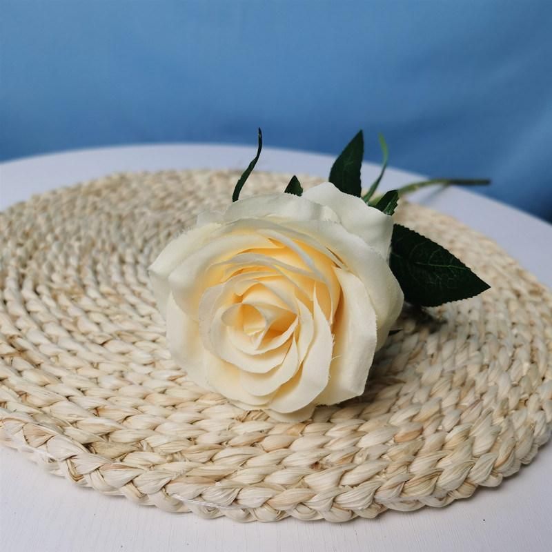 Wholesale Wedding Silk Fabric Artificial Rose Flower
