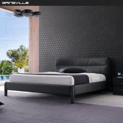 Italian Style Luxury Classic Leather Beds for Bedroom Furniture Gc1710