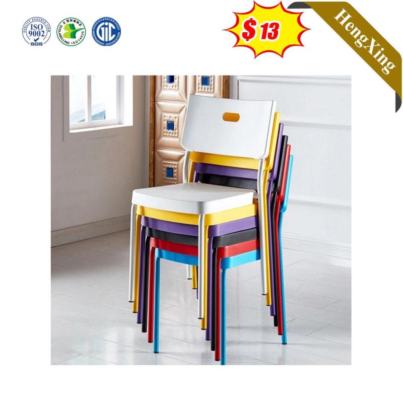 New Design Simple Portable Stacked Plastic Restaurant Furniture Dinging Chair