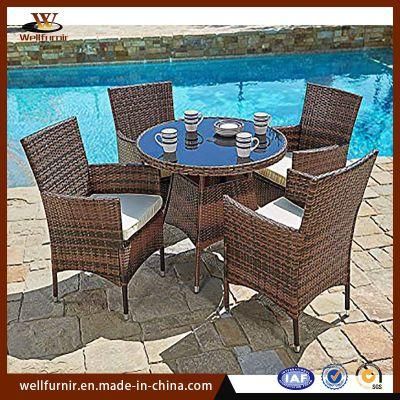 Modern Living Room Outdoor/Indoor Furniture Rattan Dining Chair Set (WFD-14)