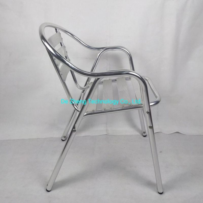 Modern Outdoor Furniture Garden Aluminum Bar Chair Patio French Bistro Aluminum Restaurant Beach Dining Chair