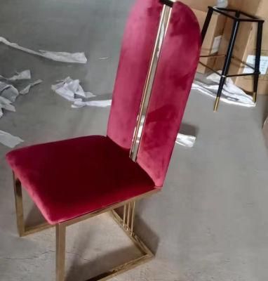 Modern Style Velvet Bedroom Dining Room Fabric Restaurant Chairs