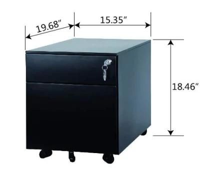 Wholesale 2 Drawer Mobile File Cabinet with Lock Office Equipments Storage Cabinets
