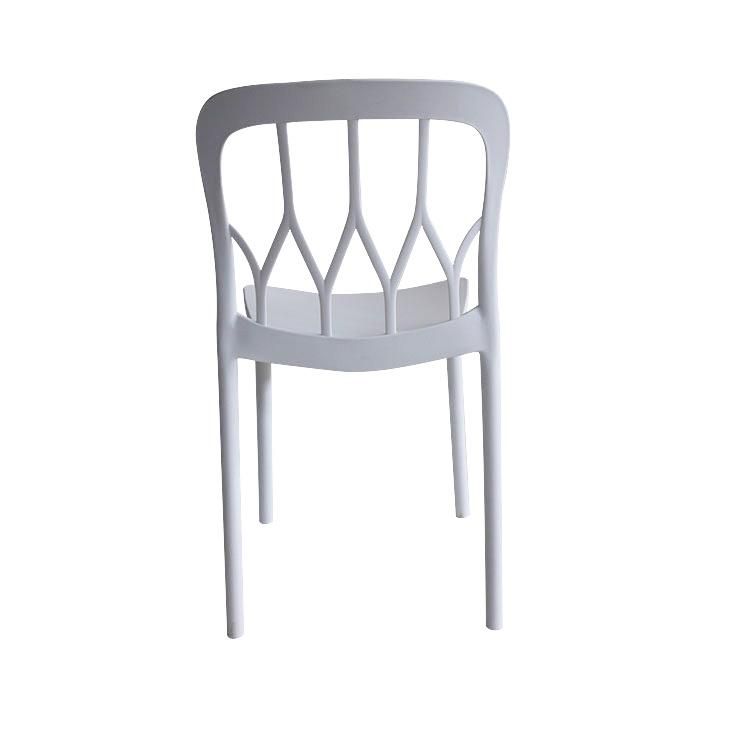 Table and Chair with Economy Style White and Black Color Modern Simple Nail Dining Chairs