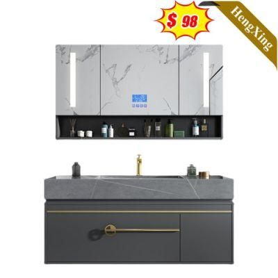 New Arrival Home Bathroom Furniture Ceramic Basin Modern Bathroom Storage Cabinet Vanity with Mirror (UL-22BT057)