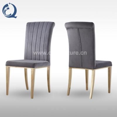 Hotel Modern Designs High Quality Black Fabric Dining Chairs