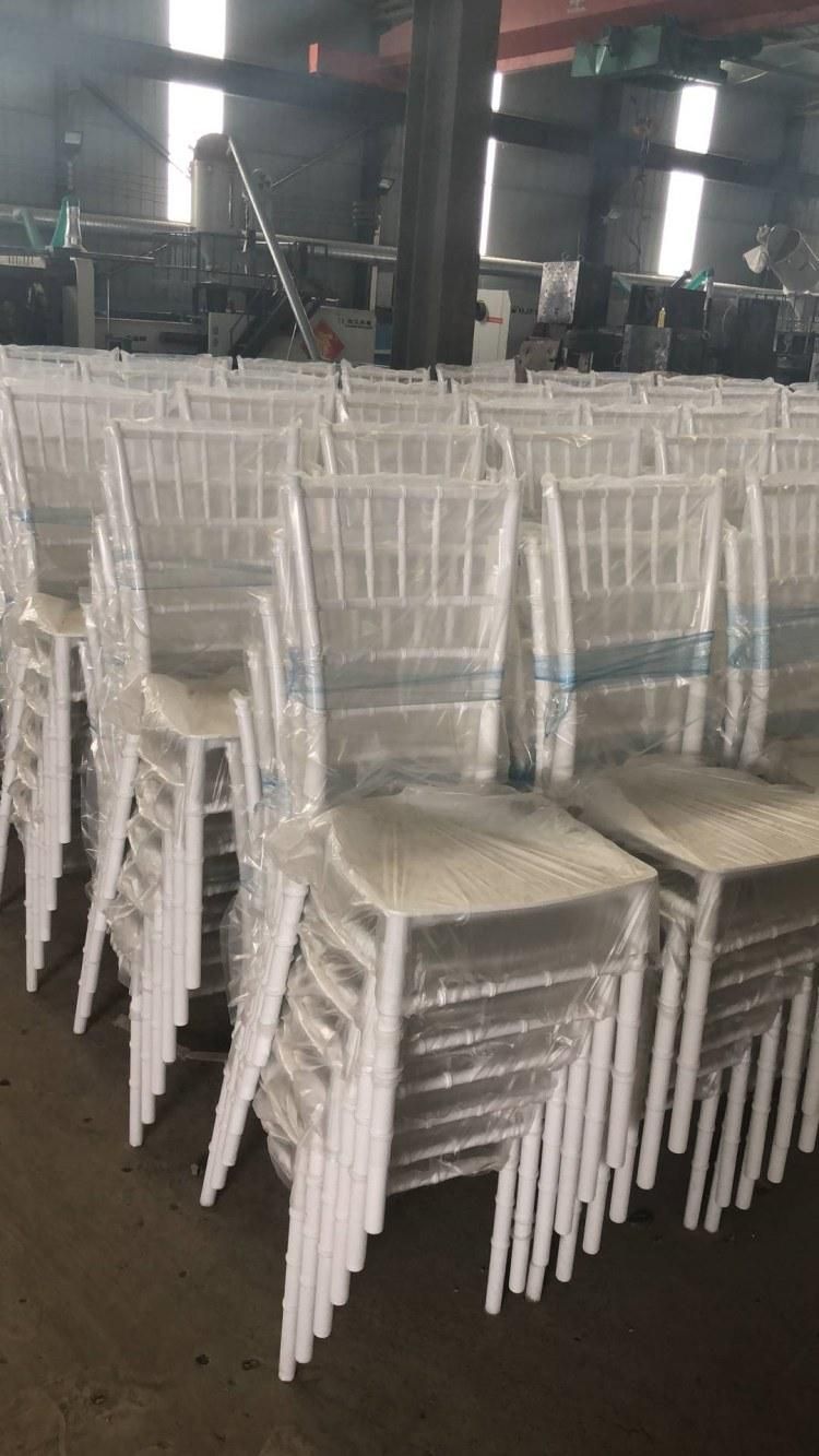 China Factory Modern Furniture Hotel Restaurant Event Stacking Nordic PP Plastic Tiffany Chiavari Wedding Dining Chair